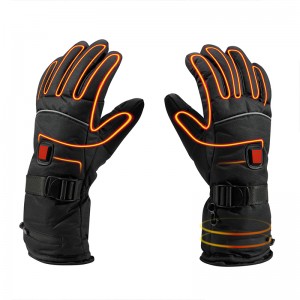 Guantes de batería unisex con calefacción, guantes recargables calentados eléctricos para la motocicleta de invierno