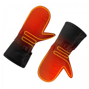 Guantes de cuero con calefacción eléctrica de invierno de 2200mAh, guantes a prueba de agua para pescar