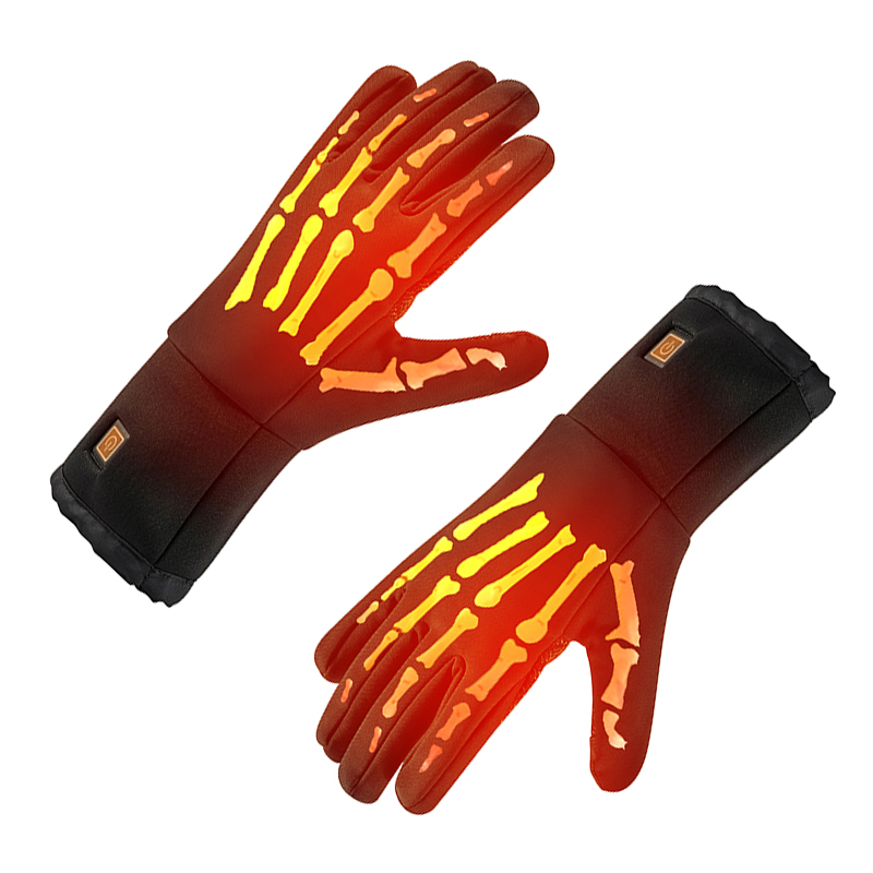 Guantes cálidos a prueba de agua eléctricos para esquiar, batería ajustable Guantes de calefacción de batería para hombres/women