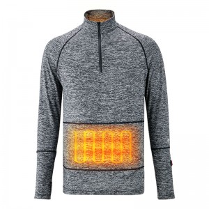 Peso ligero calentado debajo de la ropa, ropa interior gris climatizada con energía de la batería