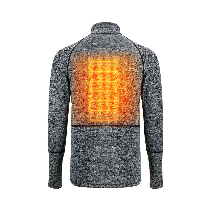 Peso ligero calentado debajo de la ropa, ropa interior gris climatizada con energía de la batería