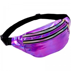Bolsa de viaje impermeable de la moda de la moda de la moda de las mujeres bolsa de la cintura impermeable de PVC Fanny Pack