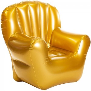 Sofá inflable transparente de PVC, cuarto de ocio del balcón del dormitorio, silla plegable inflable individual