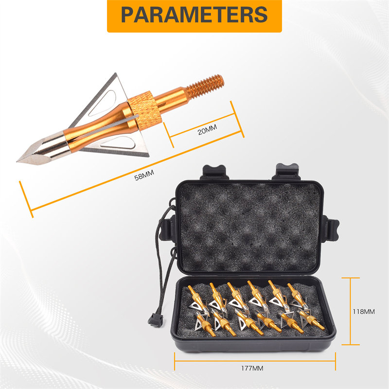 Elongarrow 100Grain Tiry Arrow Broadheads Caza Flecha Terreno Consejos Broadhead