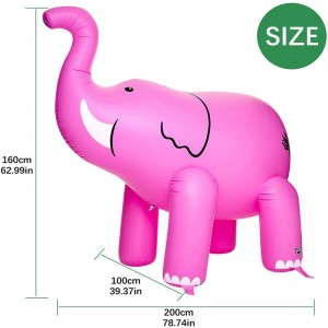 Juguete inflable del elefante inflable de la fábrica, PVC Inflable Publicidad Carácter de dibujos animados Flotador, juguete lleno de aire paraniños