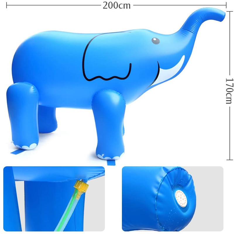 Juguete inflable del elefante inflable de la fábrica, PVC Inflable Publicidad Carácter de dibujos animados Flotador, juguete lleno de aire paraniños