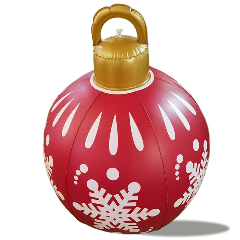 Bolas de decoración inflables de Navidad, adornos colgantes inflables de Navidad PVC