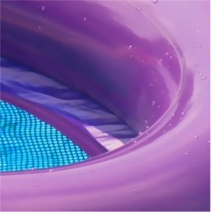 Nuevonuevo flotador inflable de laneta de berenjena inflable, juguete de agua inflable para la piscina, playa