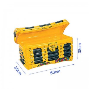 Accesorio de decoración de la fiesta del tesoro del tesoro inflable Halloween para el cumpleaños paraniños