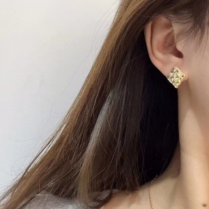 Pendientes de aro de oro de la joyería de Tuochen Diseño 9K/10K/14K/18K Pendientes de aro de oro para mujeres