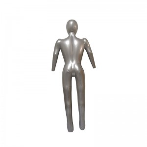 Modelo de maniquí masculino de PVC inflable, tamaño completo con cabeza y brazos, plástico cuerpo completo maniquí