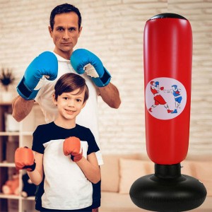 Fabricantes DIRECTO Boxeo Sandbag, juguete de columna de boxeo de ventilación de PVC inflable paraniños y adultos