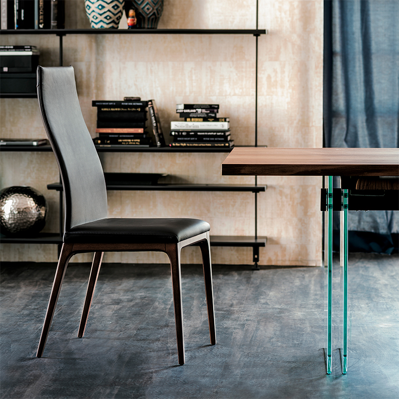 muebles para el hogar sillas de comedor silla de comedor de cuero moderno italiano de lujo