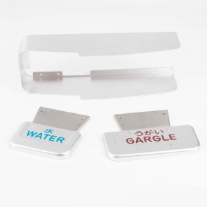 Placas estampadas de aluminio con color