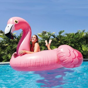 Factory Direct Sale Flamingo, PVC PVC Ride Inflable PVC, Juego de juguetes de agua