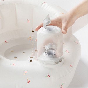 Sofá anti-caza de cereza portátil, silla de comedor de taburete de baño PVC juguete inflable