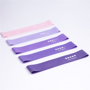 Gandas de goma de resistencia de yoga Equipo de condición física exterior 0.35 mm-1.1 mm Pilates Sport Training Bands elásticos