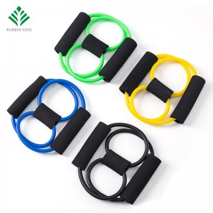 Tubo de banda de yoga Tubo Estecadura Fitness Fitness Muscle entrenamiento Ejercicio 8 Tipo