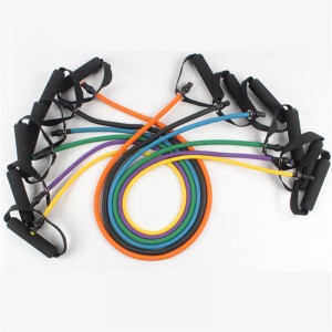 Banda de resistencia Ejercicio de yoga Banda elástica Fitness Pull Rope Pilates Entrenamiento Tubos Expande para el entrenamiento de fuerza en el hogar del gimnasio