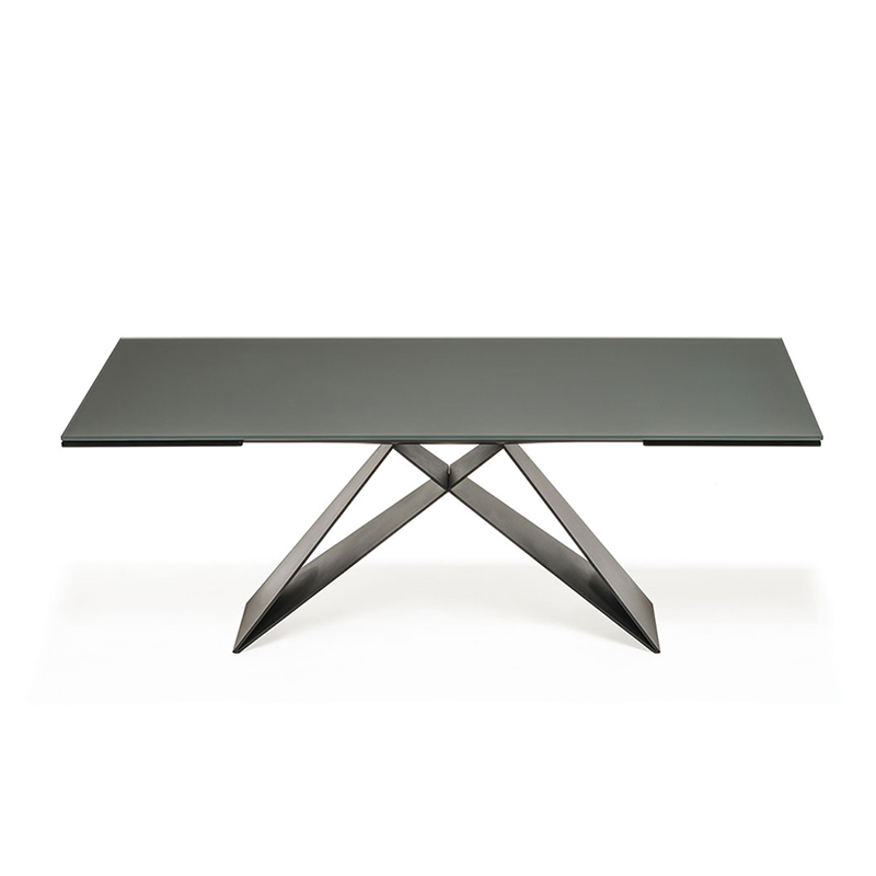 Diseños modernos italianos 8 Personas Cerámica de piedra sinterizada Juego de mesa de comedor rectangular 6 plazas