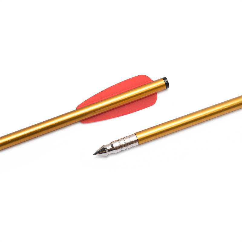 Elongarrow 160 mm de color dorado eje de aluminio Pistola de aluminio Pernos de flecha de ballesta