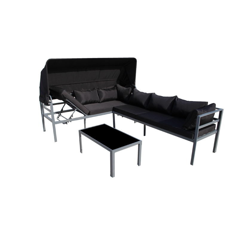 acero 3pcs kd sofá conjunto N-014KD