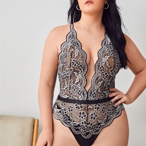 Correas cruzadas sin espalda, ropa interior sexy de una pieza, producción y venta al por mayor de fábrica