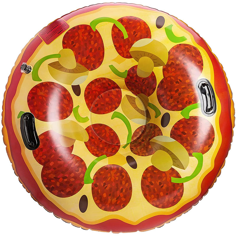 Pizza inflable Equipo de trineo de tubo denieve de juguetes de invierno, juguetes denieve paraniños al aire libre