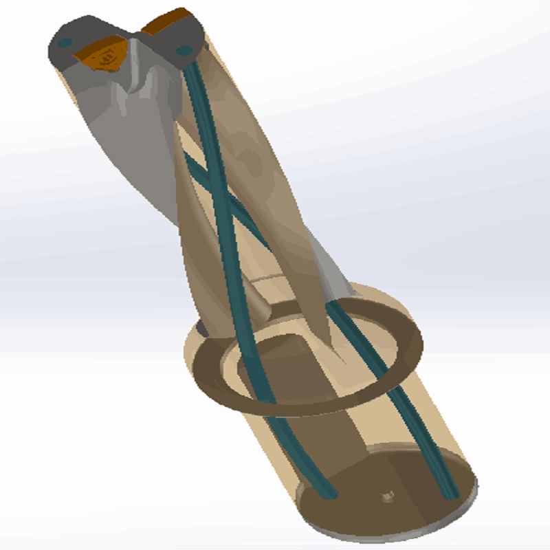 3D u taladro inserto wcmt