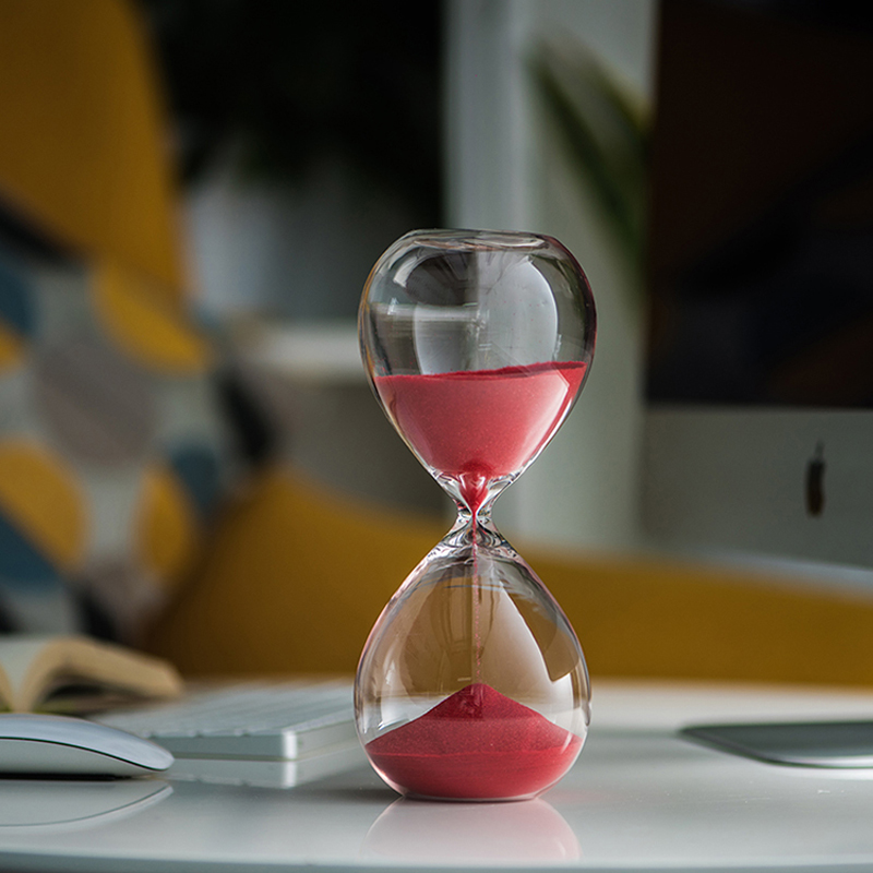 30 60 240 minutos Forma de reloj de arena Decoración del hogar Tiempo de relojería Temporizante Arena