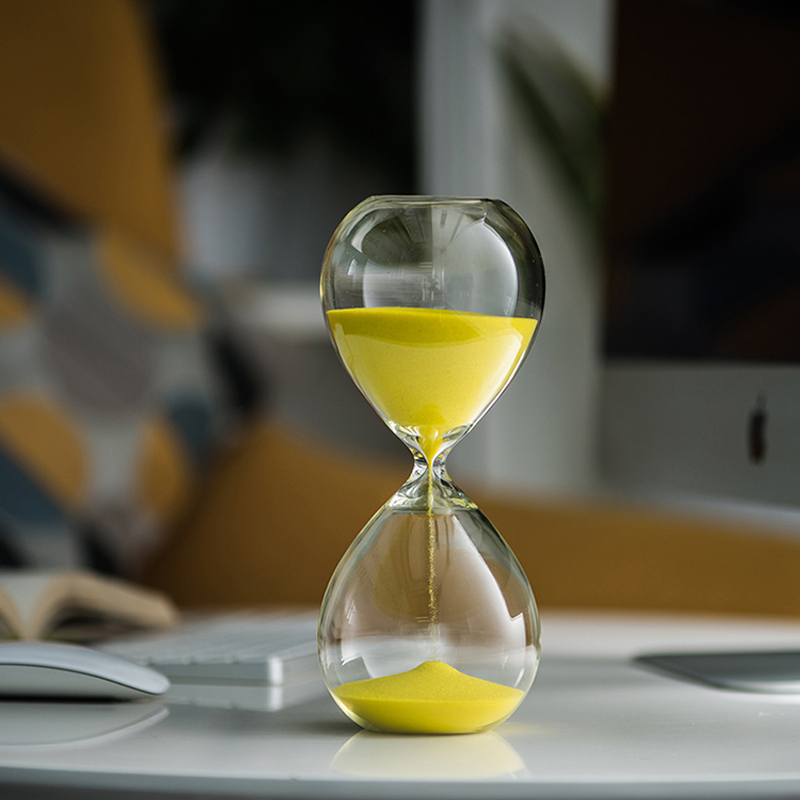 30 60 240 minutos Forma de reloj de arena Decoración del hogar Tiempo de relojería Temporizante Arena