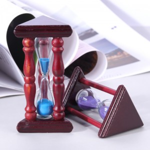 15 minutos personalizados decoración del hogar muebles de temporizador de arena madera grande de una hora relojes de arena de una hora