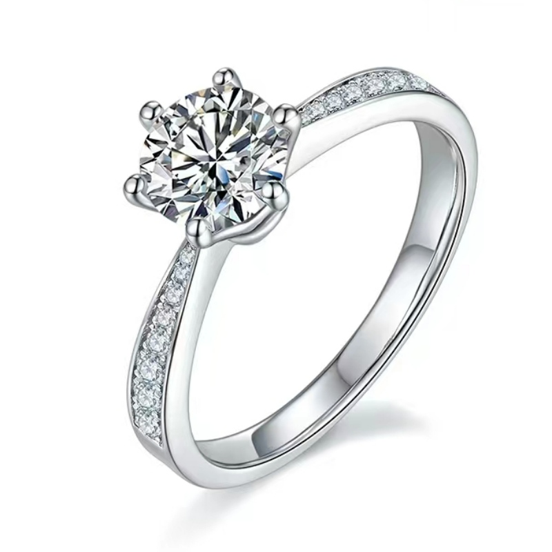 Nuevo diseño personalizado S925/18K/14K/10K Ring de compromiso