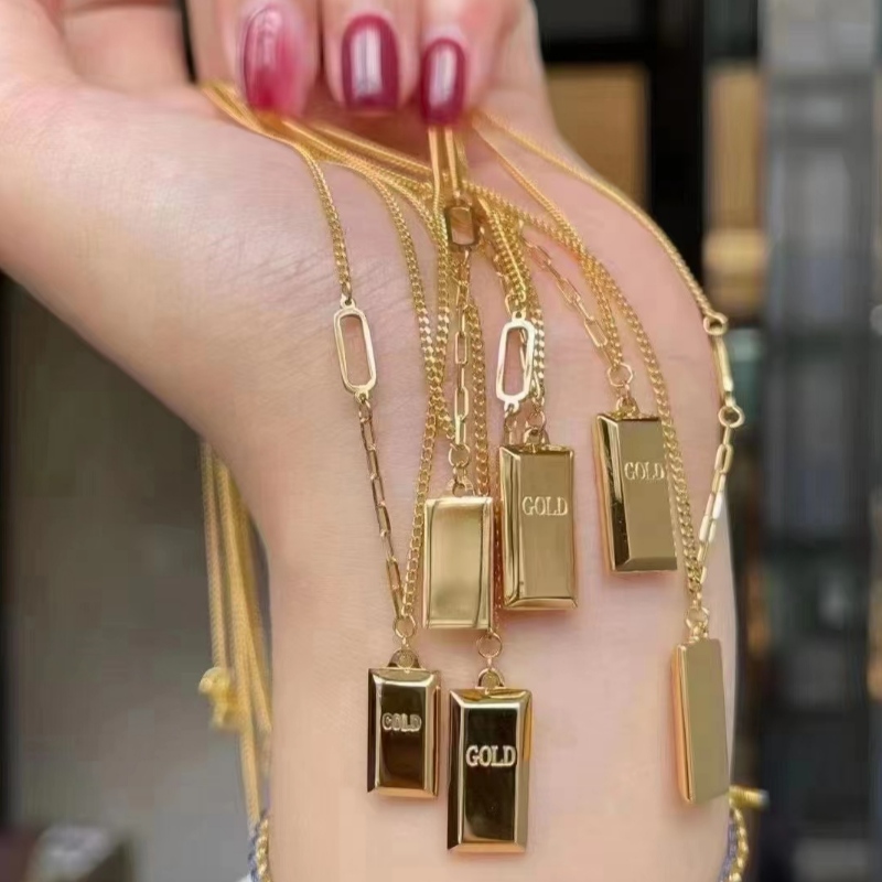 Nuevo estilo de moda 999 5G Tecnología Collar de oro paraniña