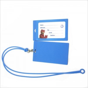 Factory Mayor de identificación de silicona de silicona ID de insignia de insignia Nombre de la tarjeta Taller de etiqueta con ventana acrílica transparente