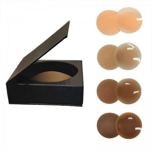 Cubierta de sujetador de silicona adhesiva de forma redonda duradera