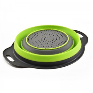 Cesta de drenaje de filtro de plástico de lavado de fruta de vegetales plegable multifunción Fregadero de plástico