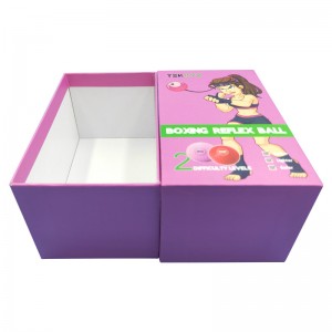 Caja de regalo de juguete personalizada, cubierta superior e inferior, cubierta del cielo y tierra, la caja de papel de papel de cobre impresa en color, caja hecha a mano, caja de juguetes, personalizado