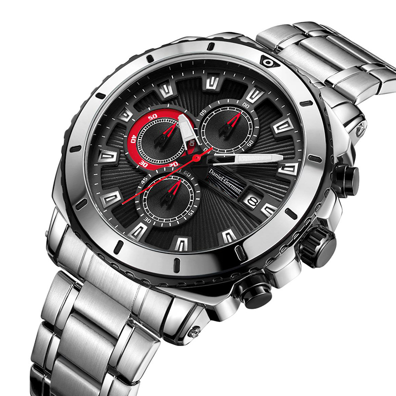 Dniel Gorman Acero inoxidable Luxury Imploudre Water Water Brand Hands Wutwatches Logotipo de muñe