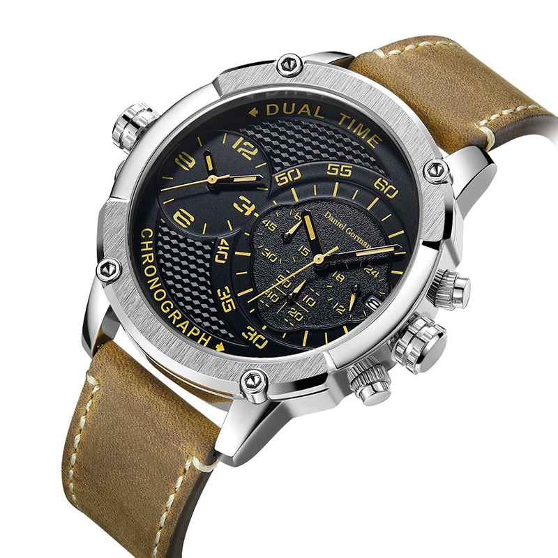 Danlei Gorman RM220 Reloj Top Brand Luxury Waterproof Sports Watch Ratio de cuarzo de cuero militar Dropship Droppiship