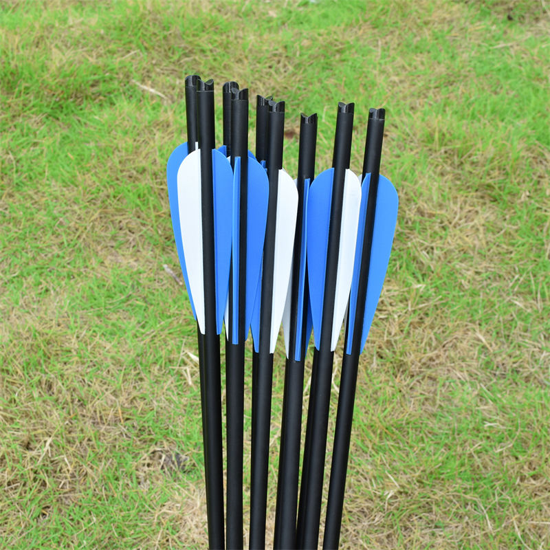 Elongarrow 16-22 pulgadas de arco de caza Bollos de flecha rollfibernass pernos para cazador de ballesta al aire libre