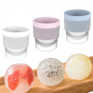 Moldes de forma redonda de hielo de silicona para whisky