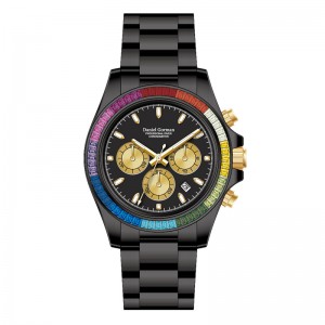 Reloj de lujo Cuarzo de acero inoxidable WatchDG9003