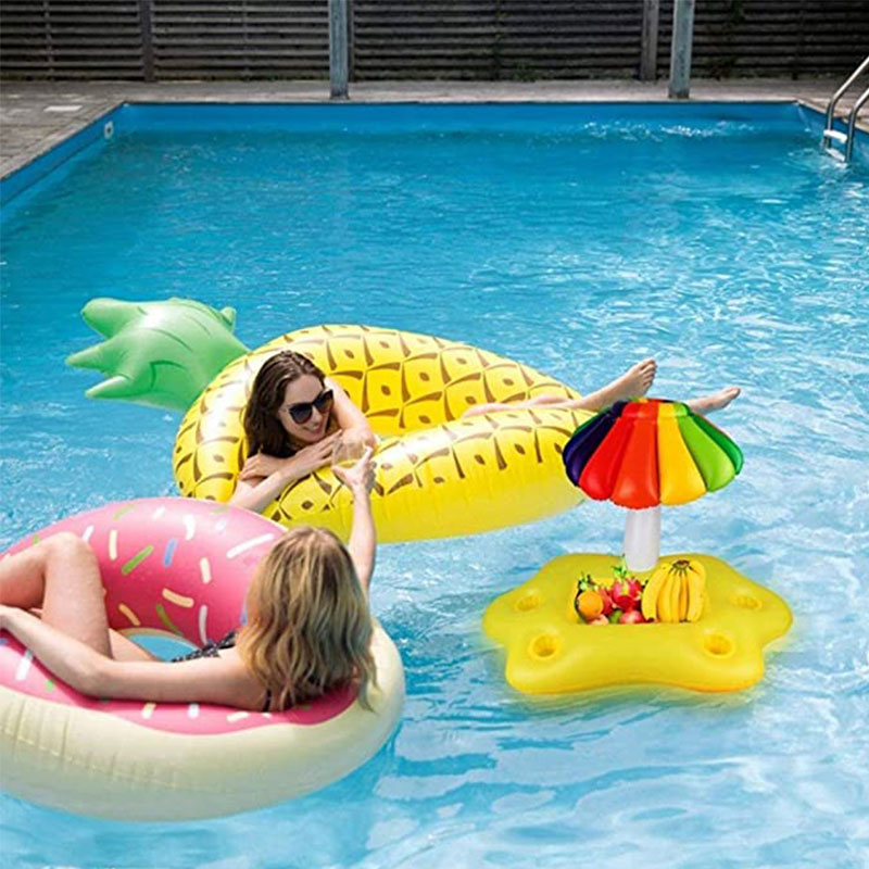 Soporte de taza de bebida inflable, carrozas de bebida en lanube para la fiesta de la piscina y las decoraciones de la diversión de agua de la playa de la playa de la playa de la playa de la taza de la taza de ocio para adultos