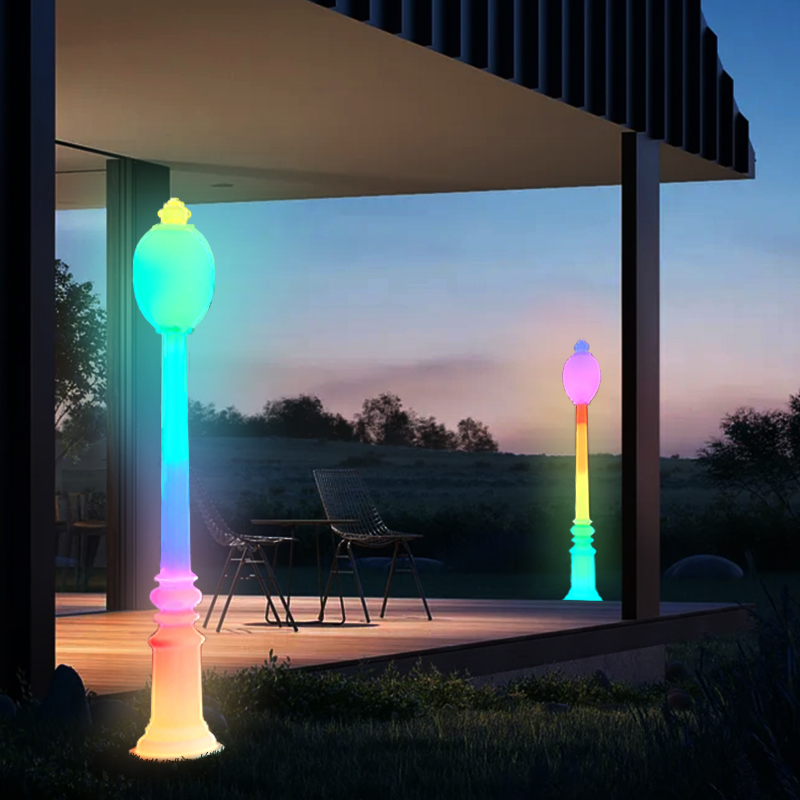 Post de la lámpara LED de decoración de jardín solar moderna al aire libre impermeable