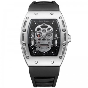 Cuarzo de los hombres de la calavera de moda Mira Daniel Gorman Go11 Creative Dial Watch For Men Clock Gold Life Imploud Men \\\\ s Watches Sports Style