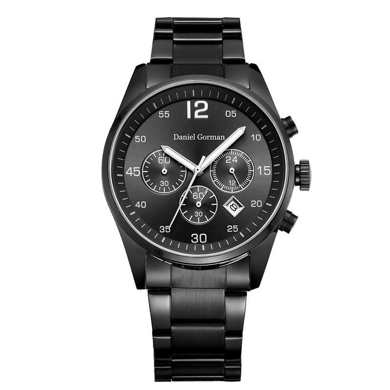 Daniel Gorman RM2210 Nuevo diseño Venta caliente Banda de cuero Metálico Twist Platinum Ginebra Luxury Men relojes