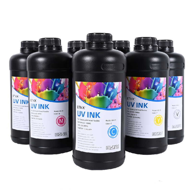 La tinta suave dirigida por UV es adecuada para la cabeza de impresión de Epson a la impresión de cuero