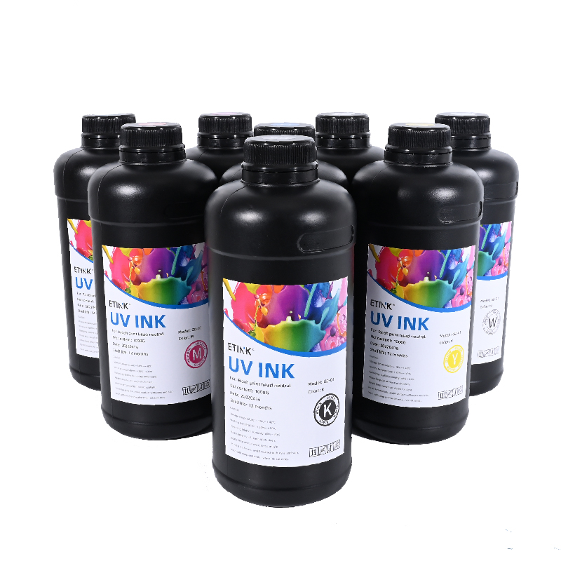 La tinta suave dirigida por UV es adecuada para el cabezal de impresión Ricoh a imprimir PVC acrílico