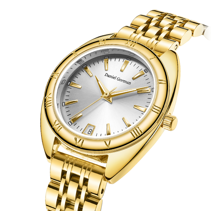 Daniel Gorman AN22415 Diseño único de la moda de lujo Watch \\ 's Gold Ice Bound Watch Women \\' S MUBLIENCIA MULTA